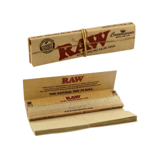 RAW Connoisseur King Size Slim Rolling Paper + Tips